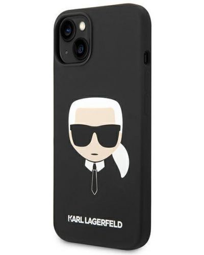 Калъф Karl Lagerfeld - Karl Head, iPhone 13/14, черен - 3